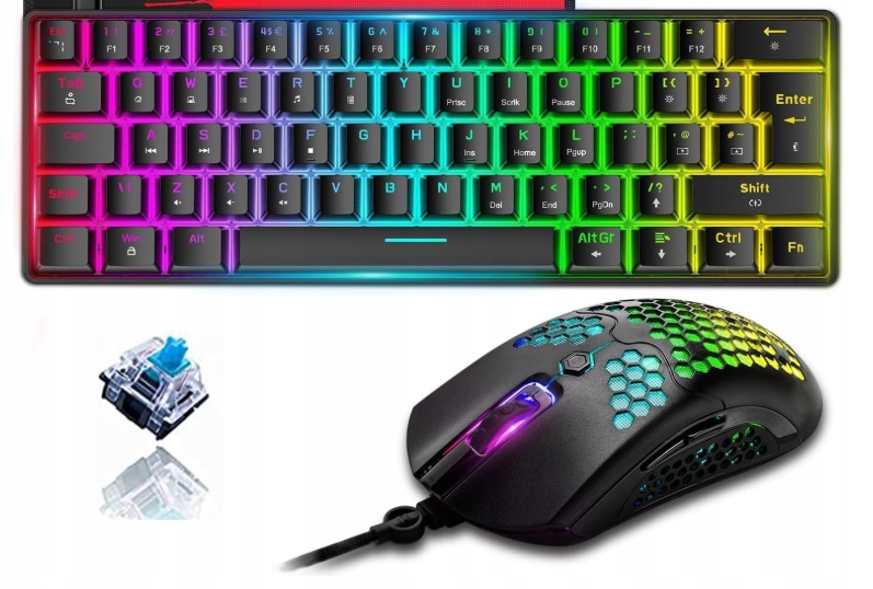 Zestaw klawiatura i mysz Ziyou Lang czarny 5930