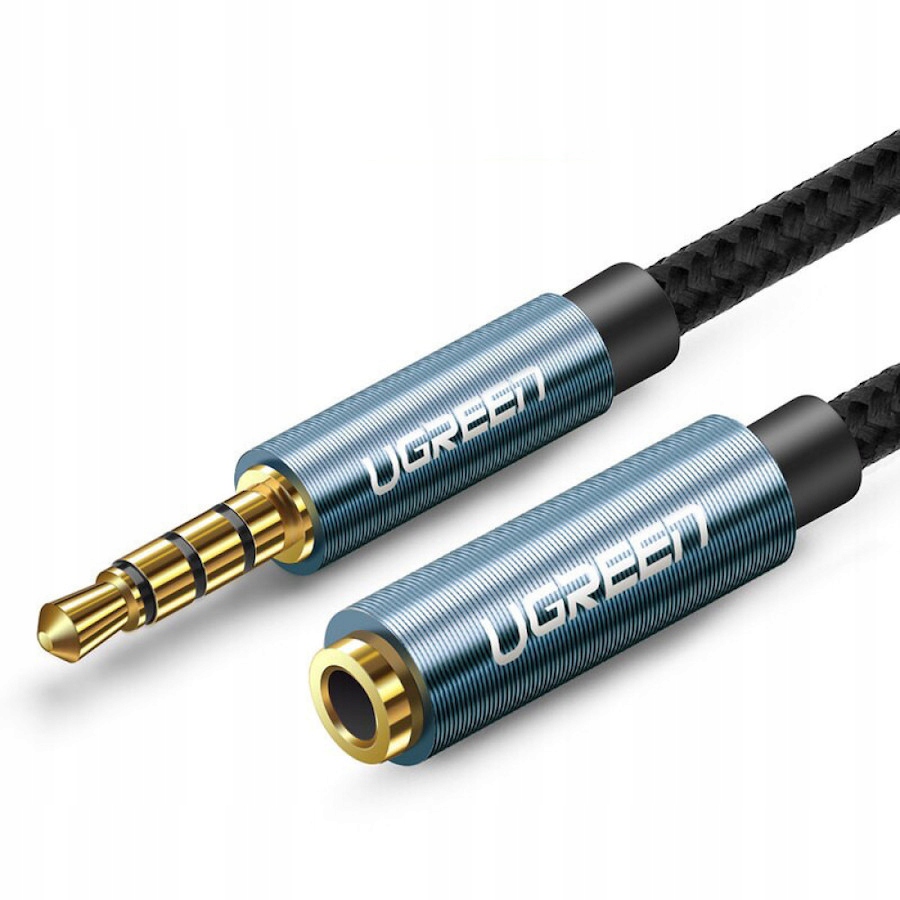 Ugreen Przedłużacz Mini Jack 3.5 Aux 4pin Trrs mikrofon słuchawki 2m