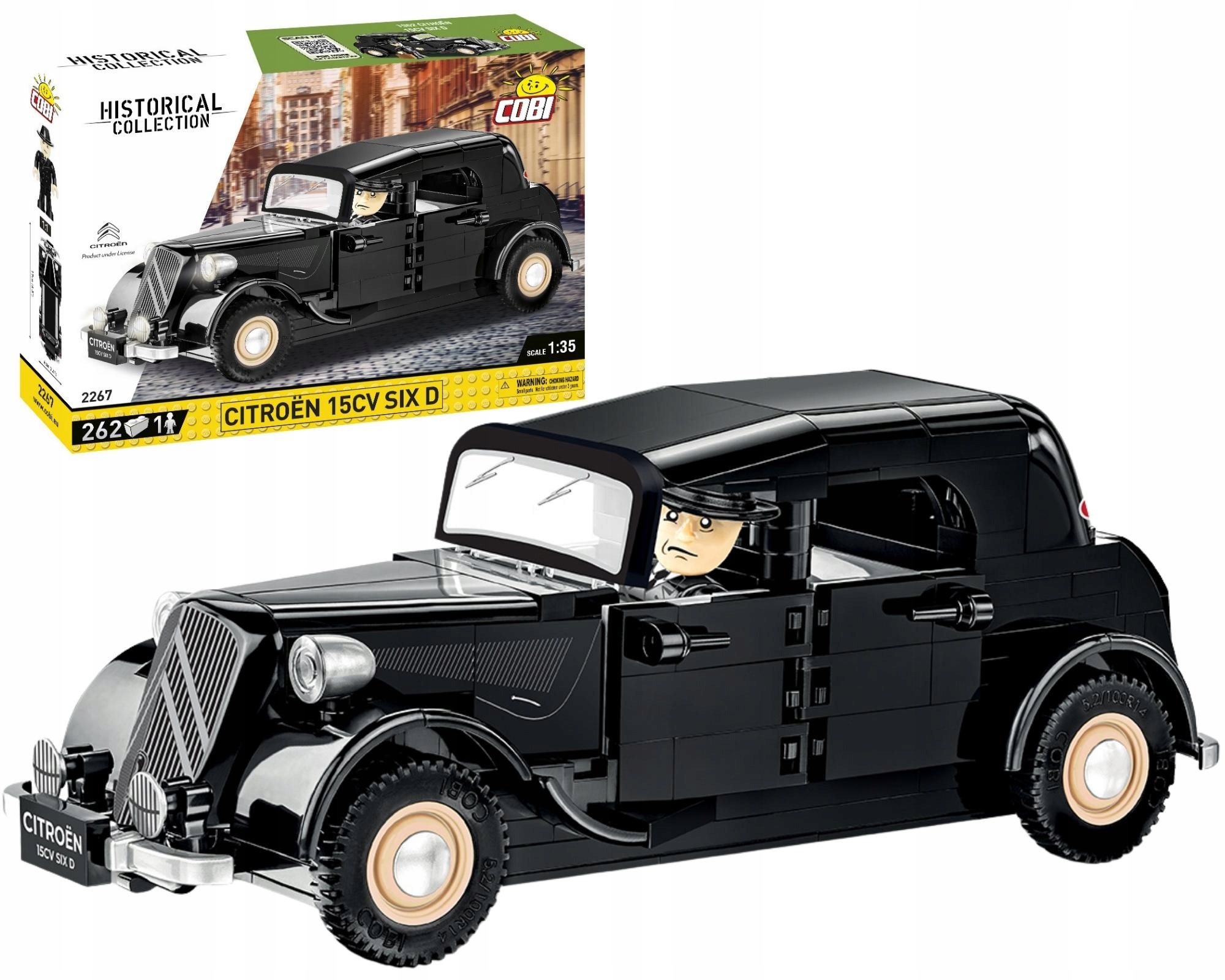 

Cobi 2267 Samochód Citroen 15CV Six D 262KL Klocki