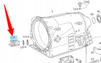 OBUDOWA WTYCZKI SKRZYNI BIEGÓW MERCEDES 722.6 ASO Producent części Mercedes-Benz OE
