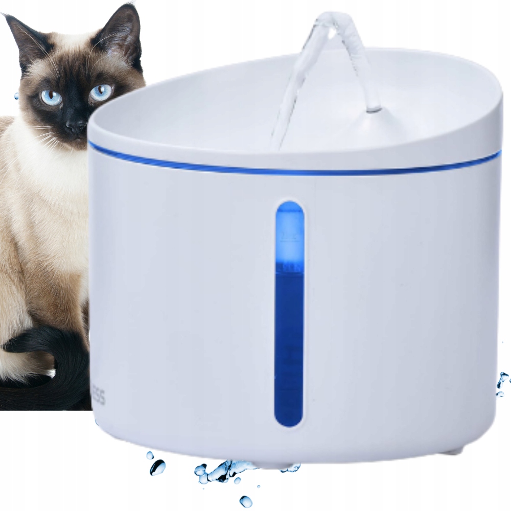 Fontanna Poidełko dla kota psa automatyczne Led ciche filtr Dogness 3,2 l