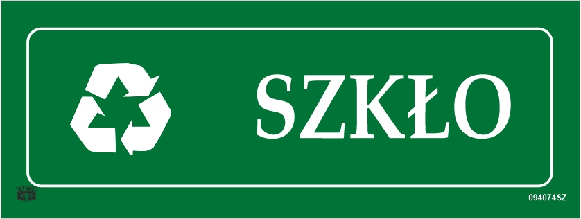 TABLICA TABLICZKA INFORMACYJNA "SZKŁO"