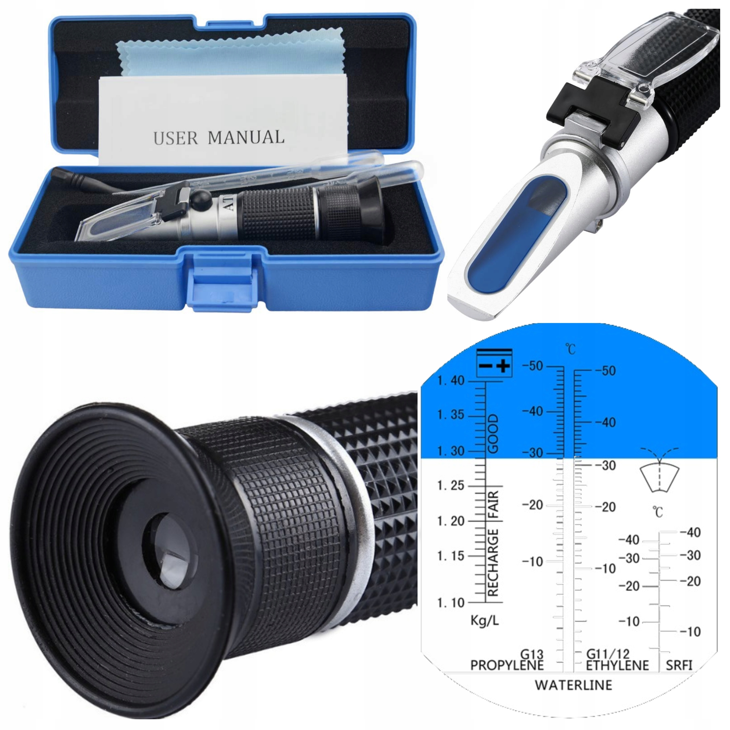 РЕФРАКТОМЕТР ЭЛЕКТРОЛИТЫ ТЕСТЕР ОХЛАЖДАЮЩЕЙ ЖИДКОСТИ