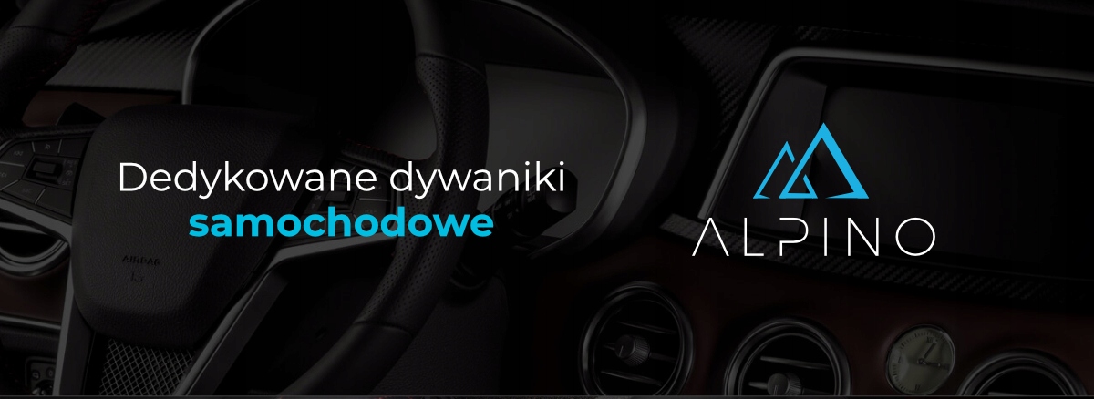 Dywaniki samochodowe welurowe dedykowane stopery czarne do modeli MERCEDES Producent Alpino