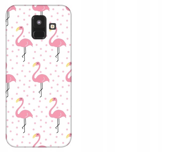 

Etui pokrowiec Samsung Galaxy A6 2018 Flamingi róż