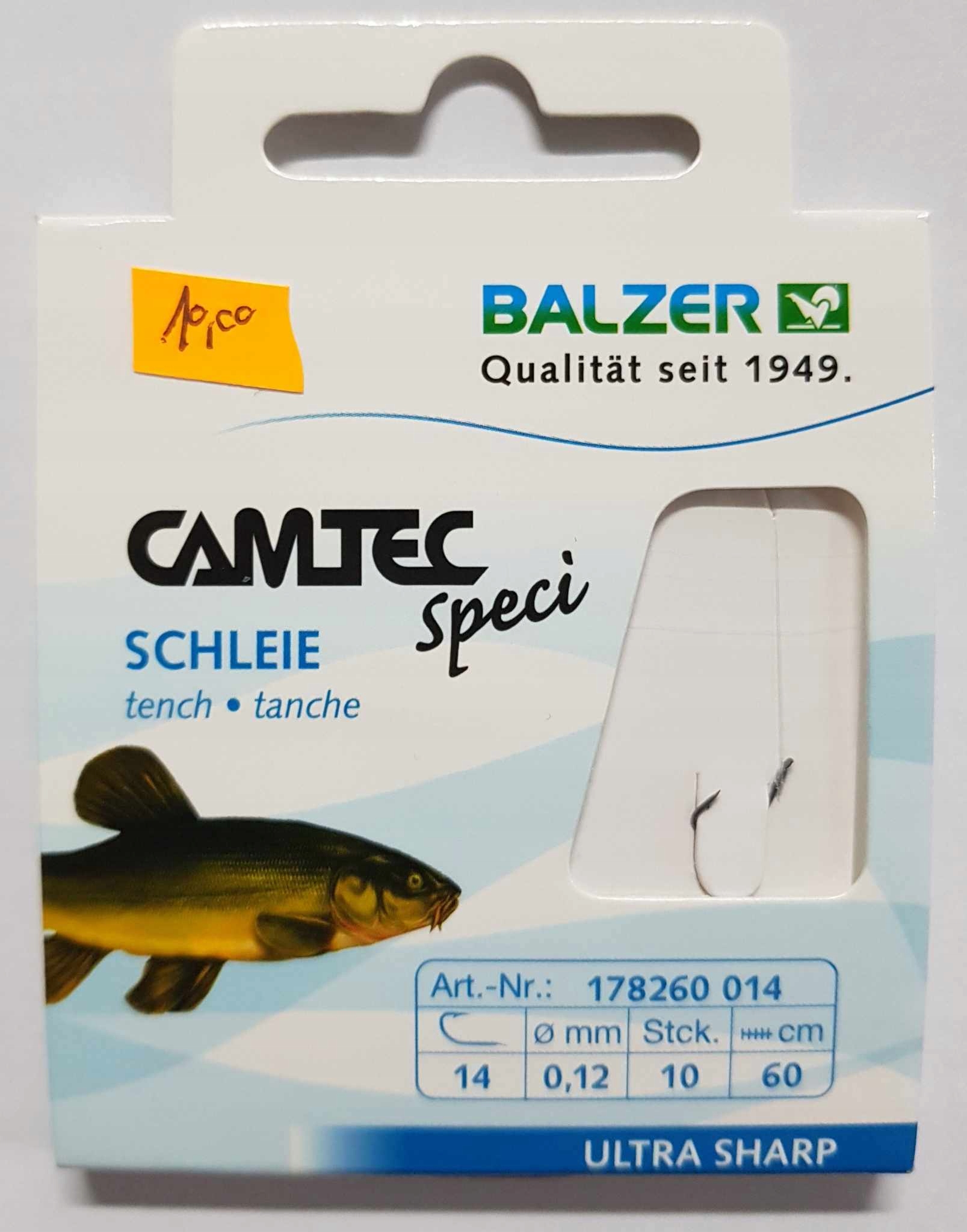 Haczyki wiązane Camtec Speci Schleie (Lin) nr 14 – Balzer