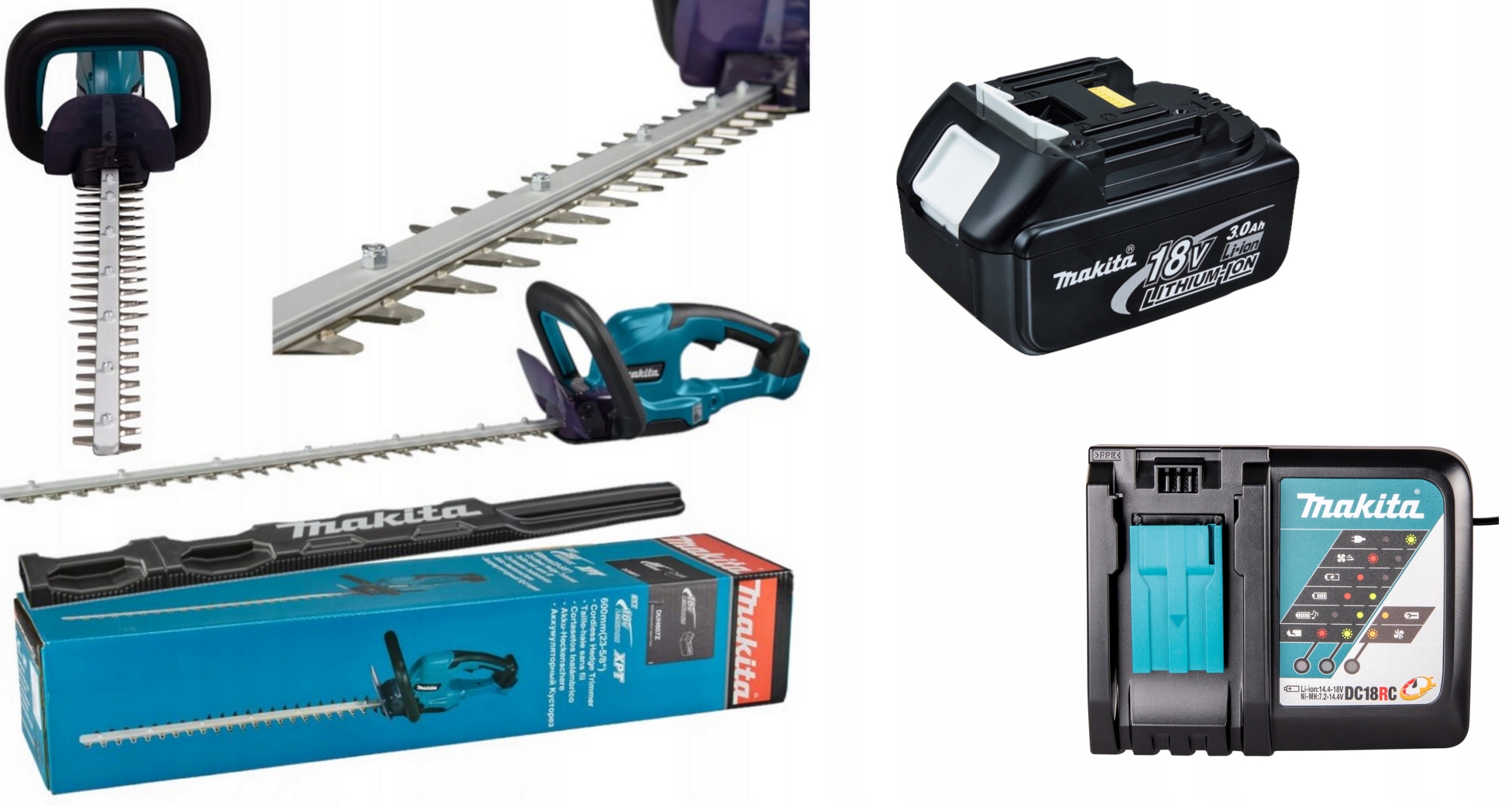 Makita DUH607Z Lxt Xpt 18V Nożyce akumulatorowe do żywopłotu+1xAKU 3AH+ŁAD.