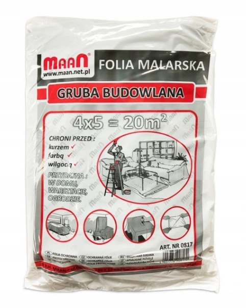 

Folia malarska Maan 4*5 Gruba Budowlana