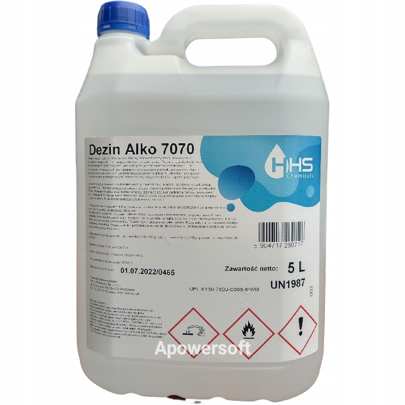 

Dezynfekcja pow.(zamiennik Baktosan) Dezin alko 5l