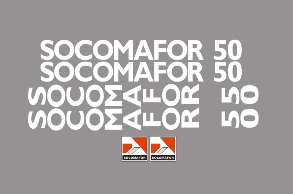 Samolepky – Socomafor 50
