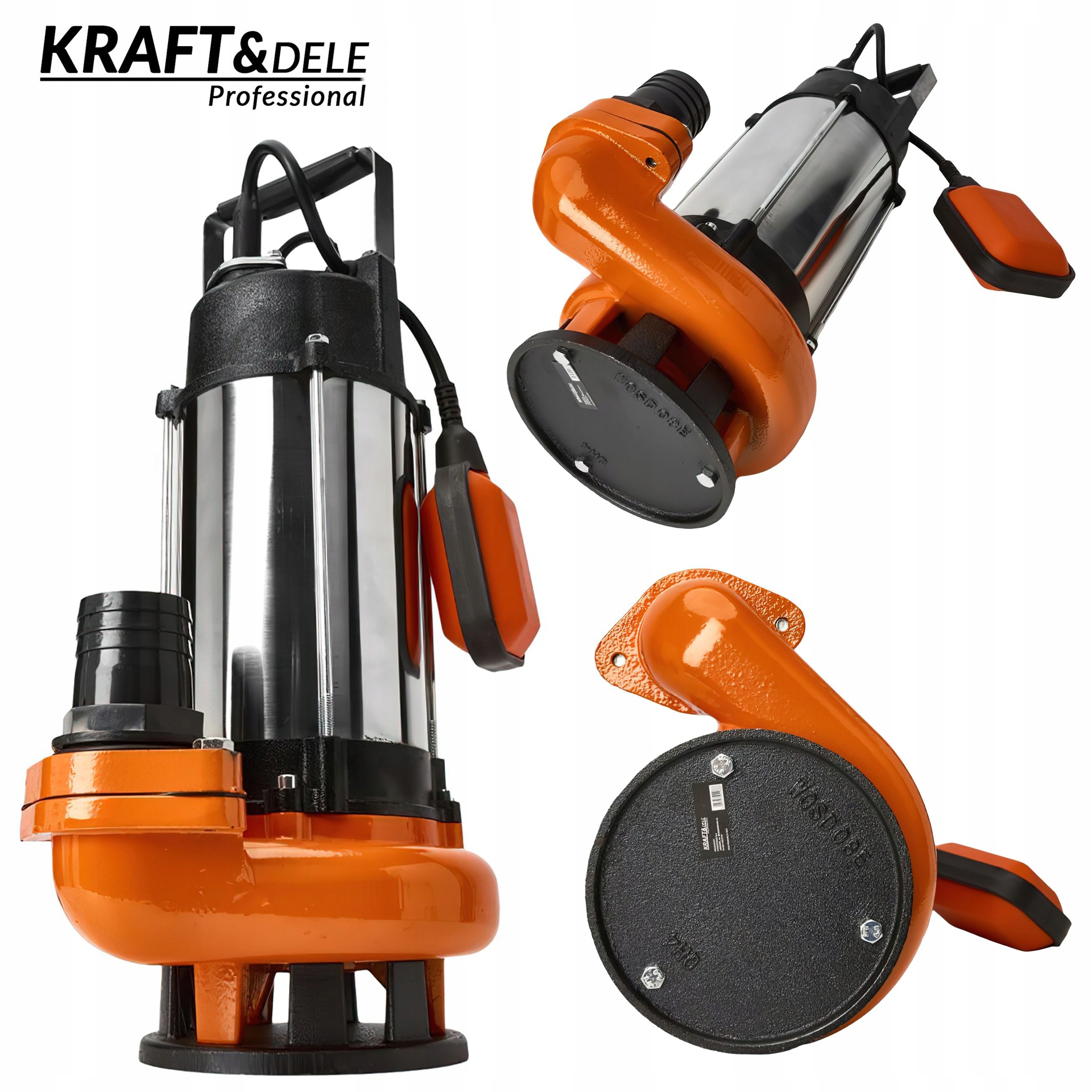 Ponorná železná vodná pumpa plavák 2950 W 18.000 L/h 2'' Kraft&Dele