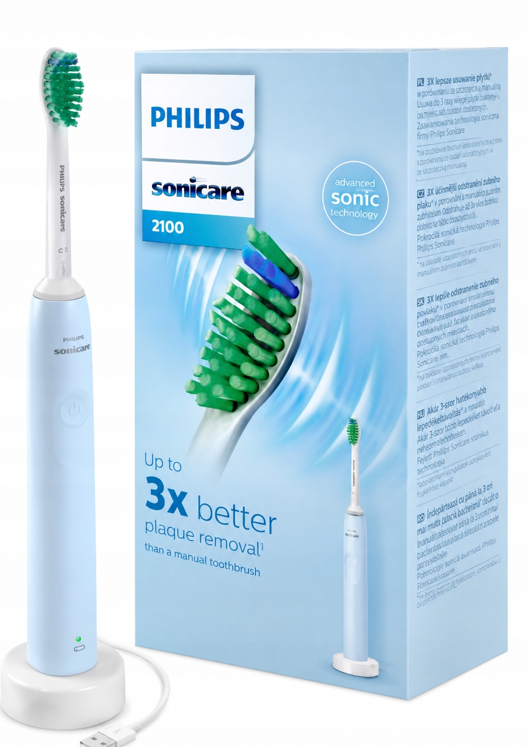 Philips Sonicare 2100 HX3651/12 – Szczoteczka soniczna do zębów