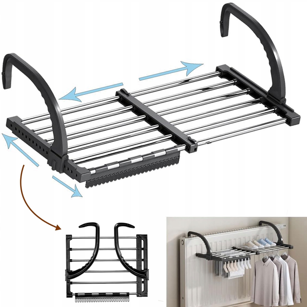 Levně Závěsný Balkonový Sušák Prádla Radiátor