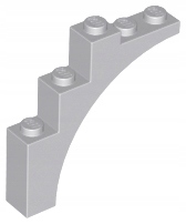 

Lego 2339 14395 Łuk 1x5x4 szary jasny Nowy (2g)