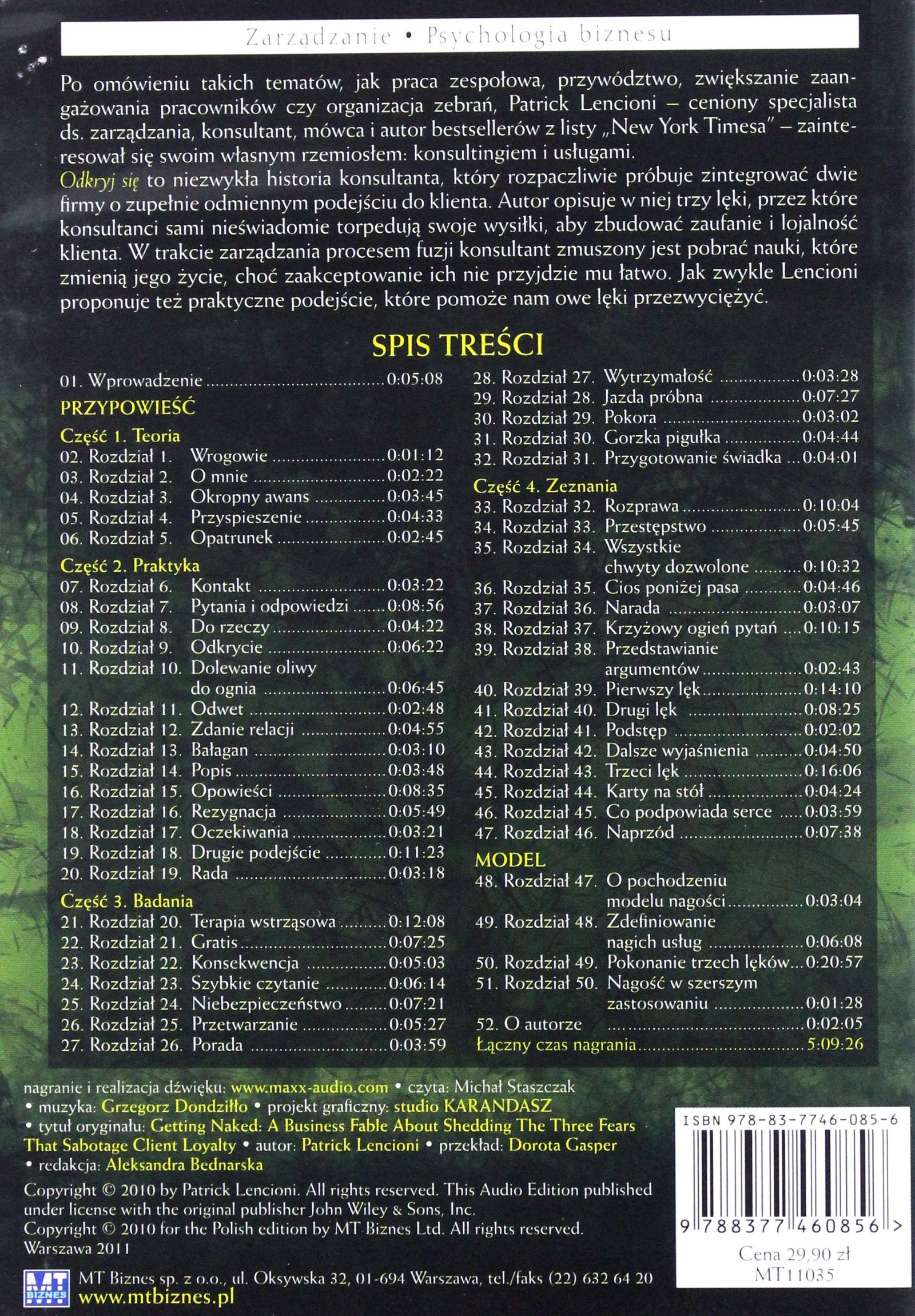 ODKRYJ SIĘ - PATRICK LENCIONI [AUDIOBOOK] [CD-MP3] Stan opakowania oryginalne