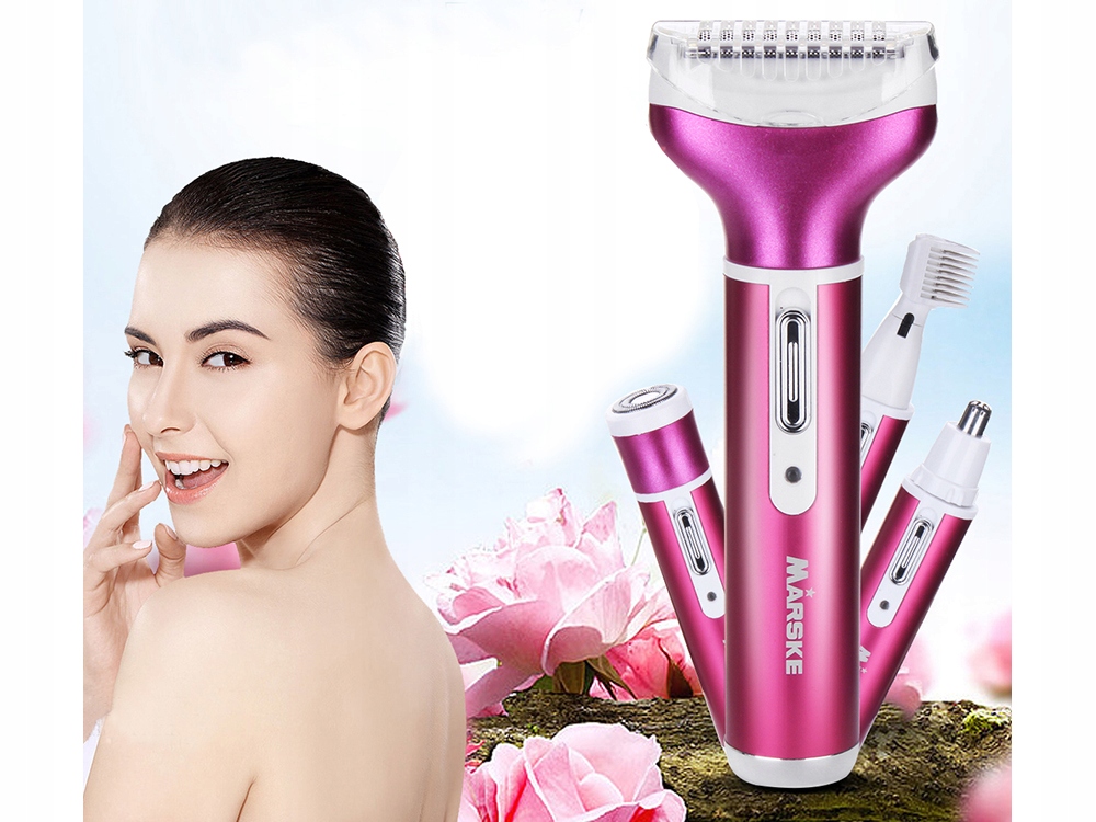 DEPILATOR GOLARKA DAMSKA DO CIAŁA NÓG TRYMER 4w1 Sposób depilacji dyski