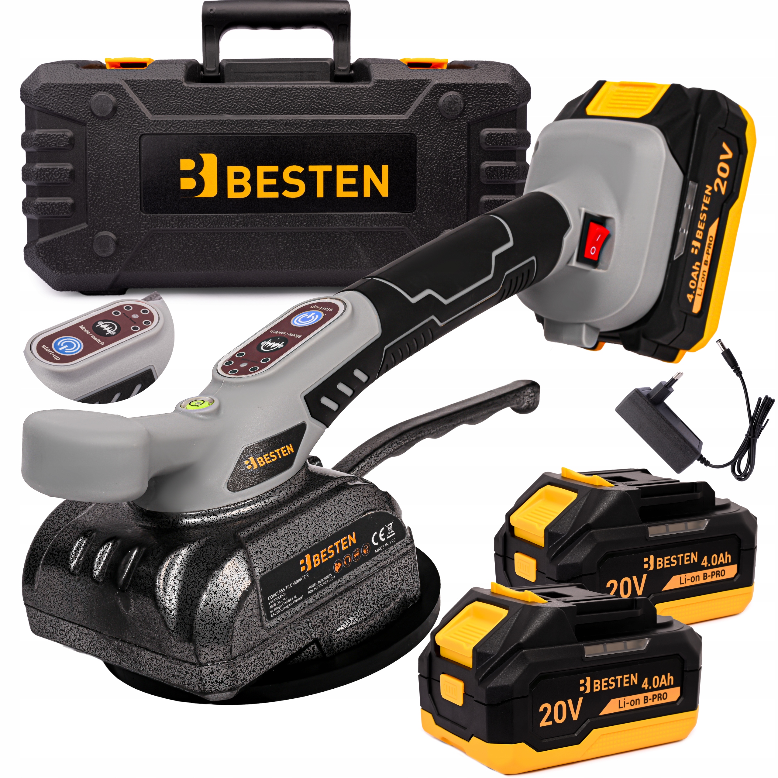 Přísavka na dlaždice Vibrátor na dlaždice 2xAKU 20V Pro Set XXL