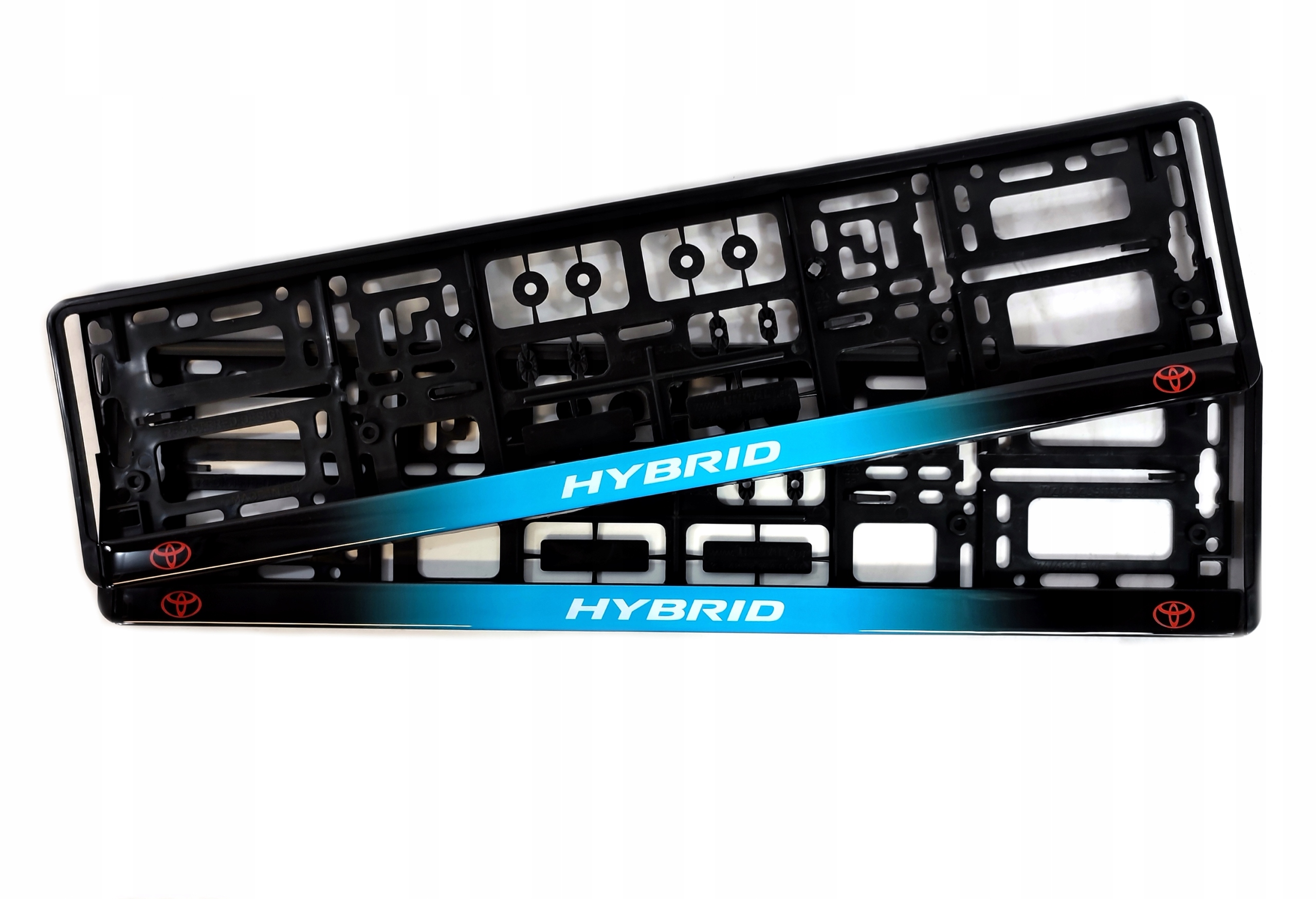 RAMKI TABLICY REJESTRACYJNEJ TOYOTA HYBRID BLUE