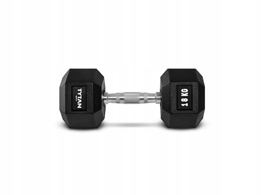 HANTLA STALOWA OGUMOWANA TYTAN SPORT HEX 18KG