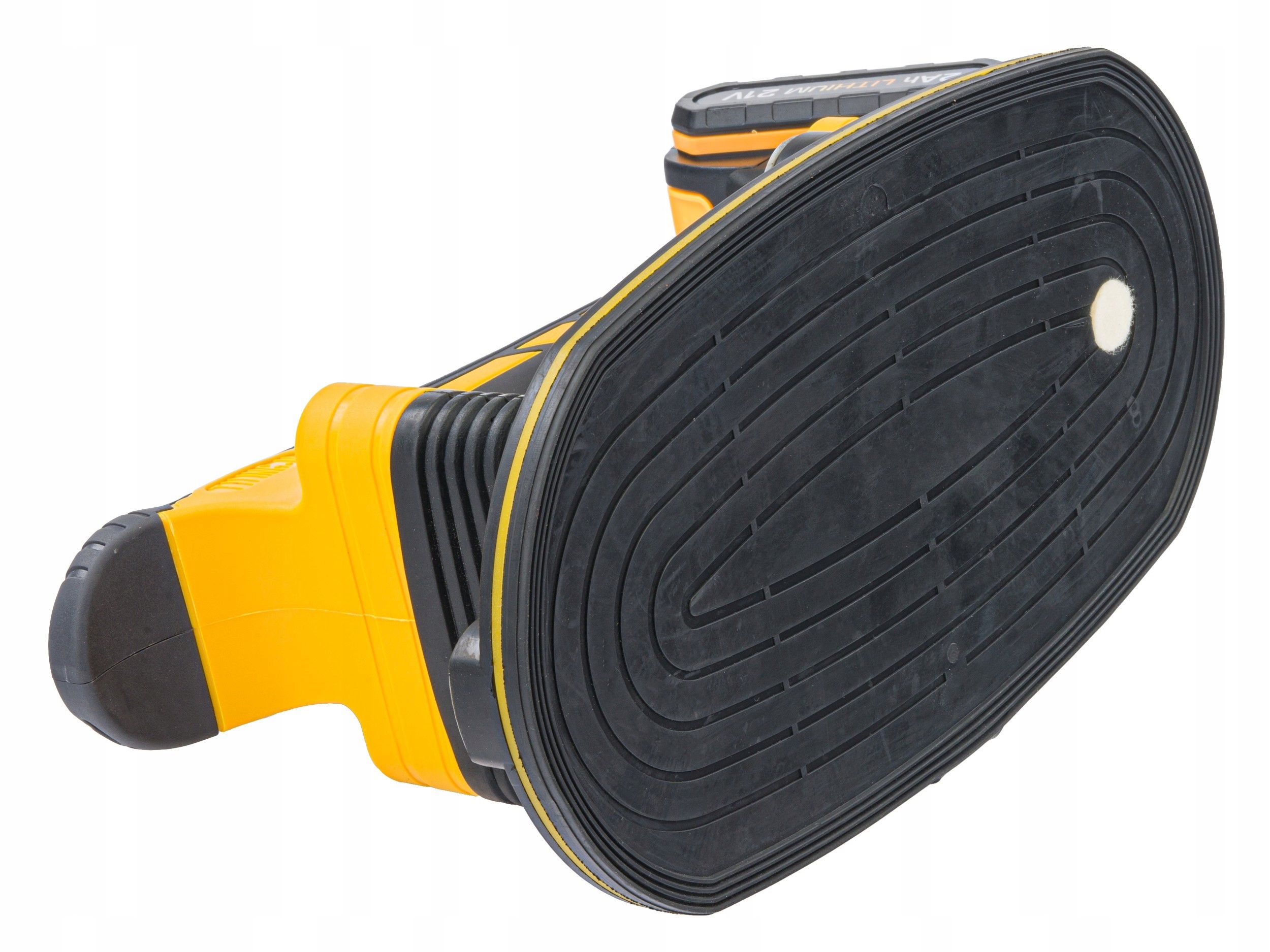 VIBRĀCIJAS PIESŪKŅOTĀJS FLĪŽU IEKLĀŠANAI VIBRĀTORS LĪDZINĀŠANAI 2xACU 21V Jauda 600 W