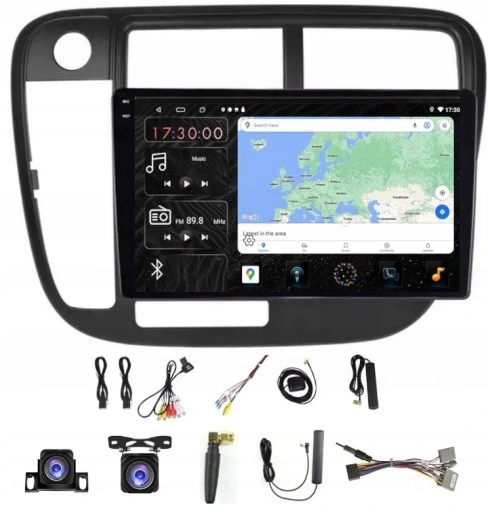 Rádio Navigácia Gps Android Auto Honda CIVIC 1995-2000 6GB 128GB Sim