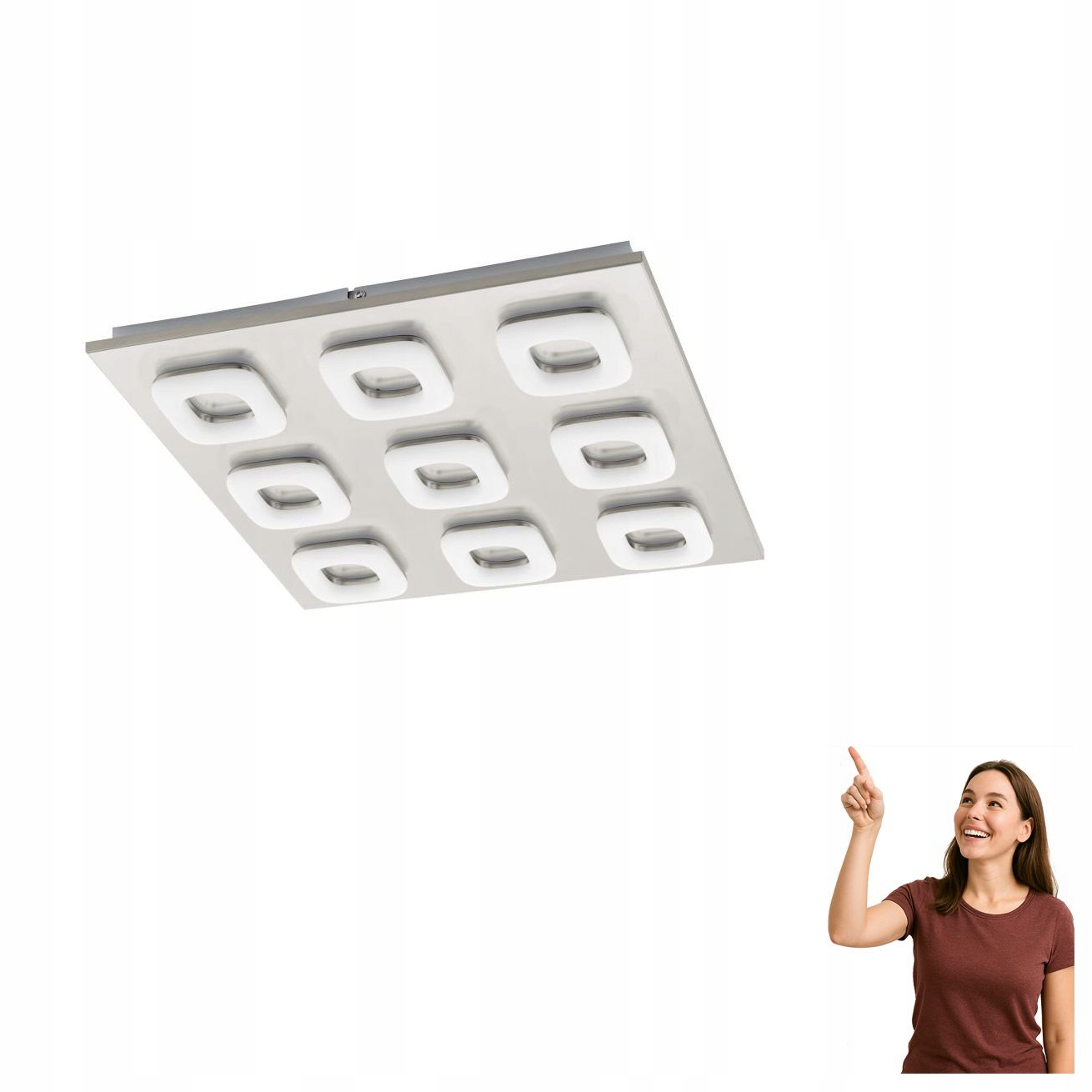 Stropná a nástenná Led lampa 9x4W Litago 97013 Eglo
