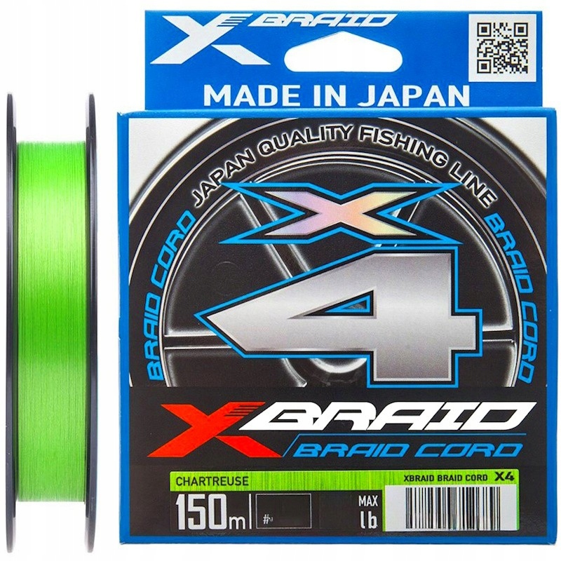 Plecionka Spinningowa Ygk X-Braid Cord X4 2.0PE 0.235mm 30lb 13.5kg 150m