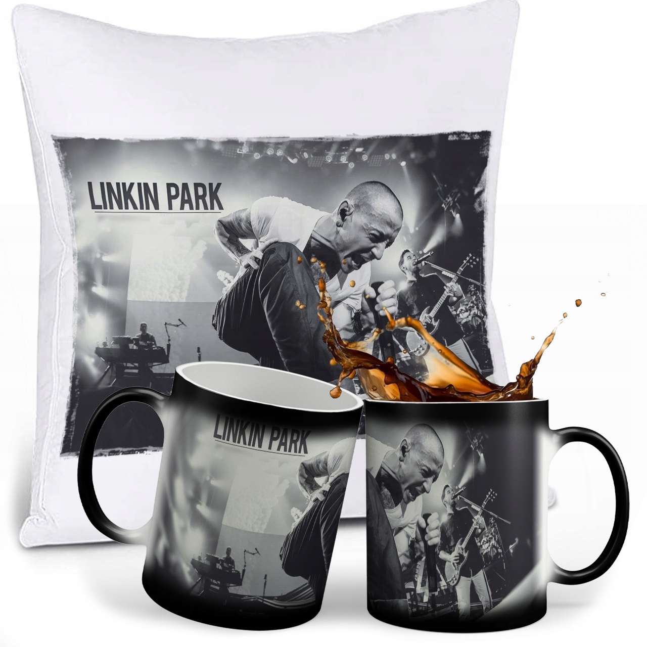 Zestaw Linkin Park Magiczny Kubek Poduszka