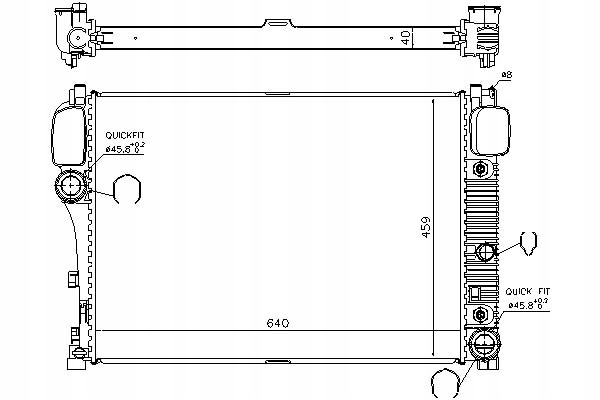 Nissens Chladič Vody Mercedes S 400 Hybrid (221.