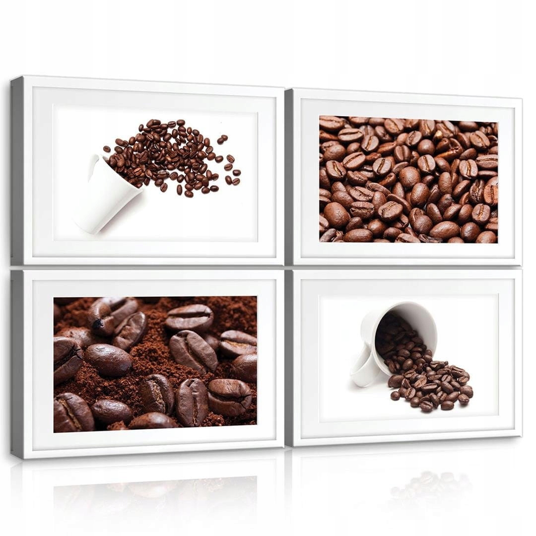 Obraz 120x80 Káva zrná mŕtve príroda makro textúra aróma dekor kuchyne