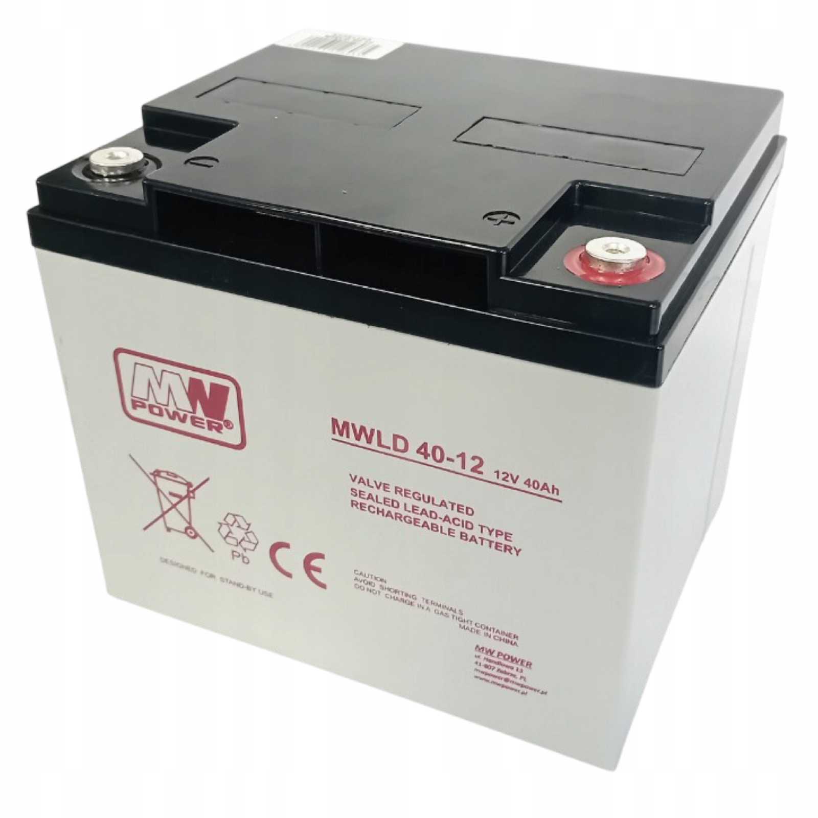 Gelový Akumulátor 12V 40Ah Agm Mw Power Mwld 40-12