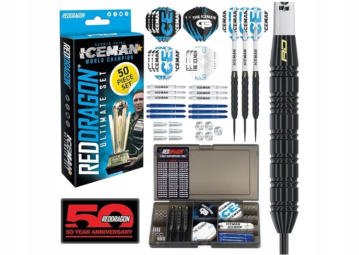 Gerwyn Price zestaw lotek do darta wraz z akcesoriami 50 części