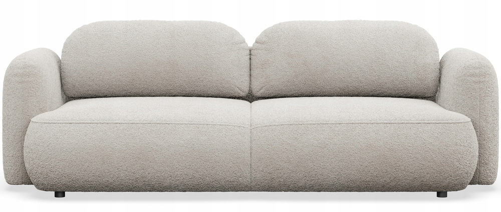 Rozkládací třímístná pohovka Tvoya světle béžová boucle