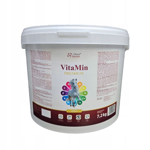 Vitamíny pro koně v peletách, bez obilovin! Over Horse VitaMin Premium 7,2 kg