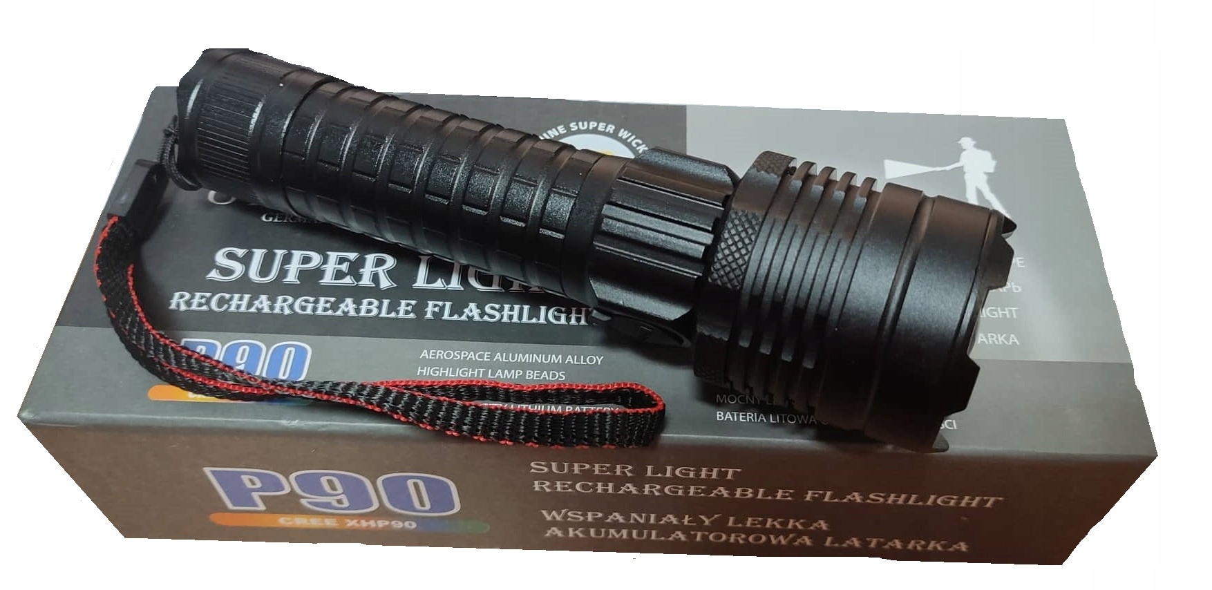 

Latarka Taktyczna Bardzo Mocna Led XHP90 Policyjna