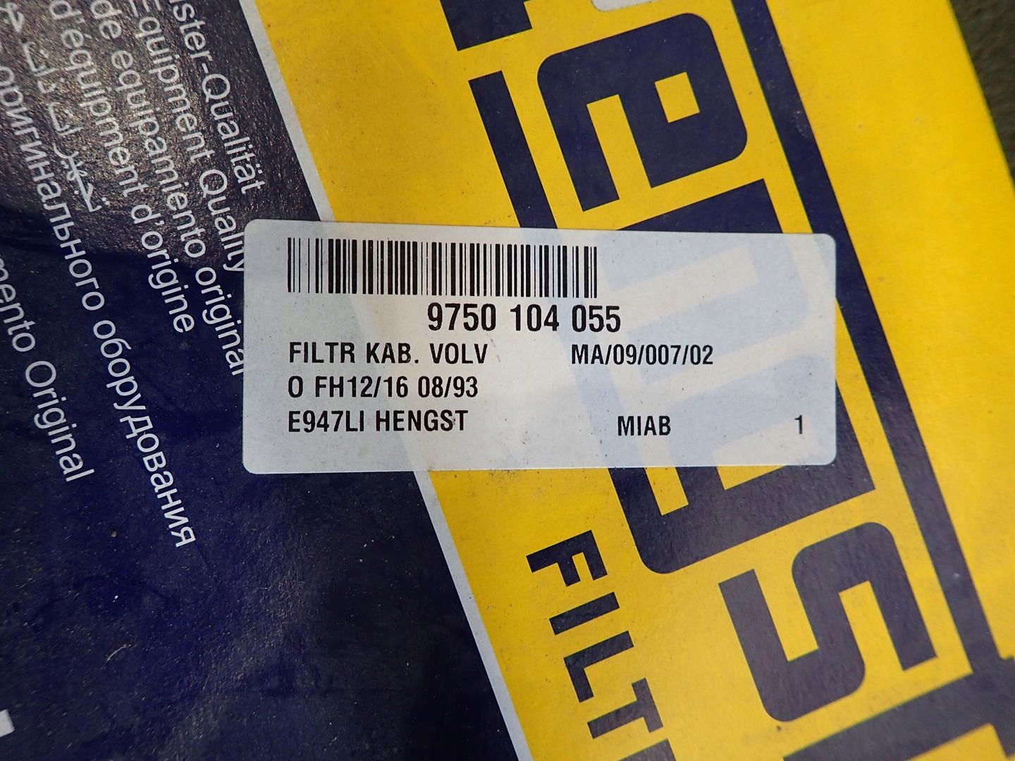 FILTER SUSTAV VOLVO FH12 FH13