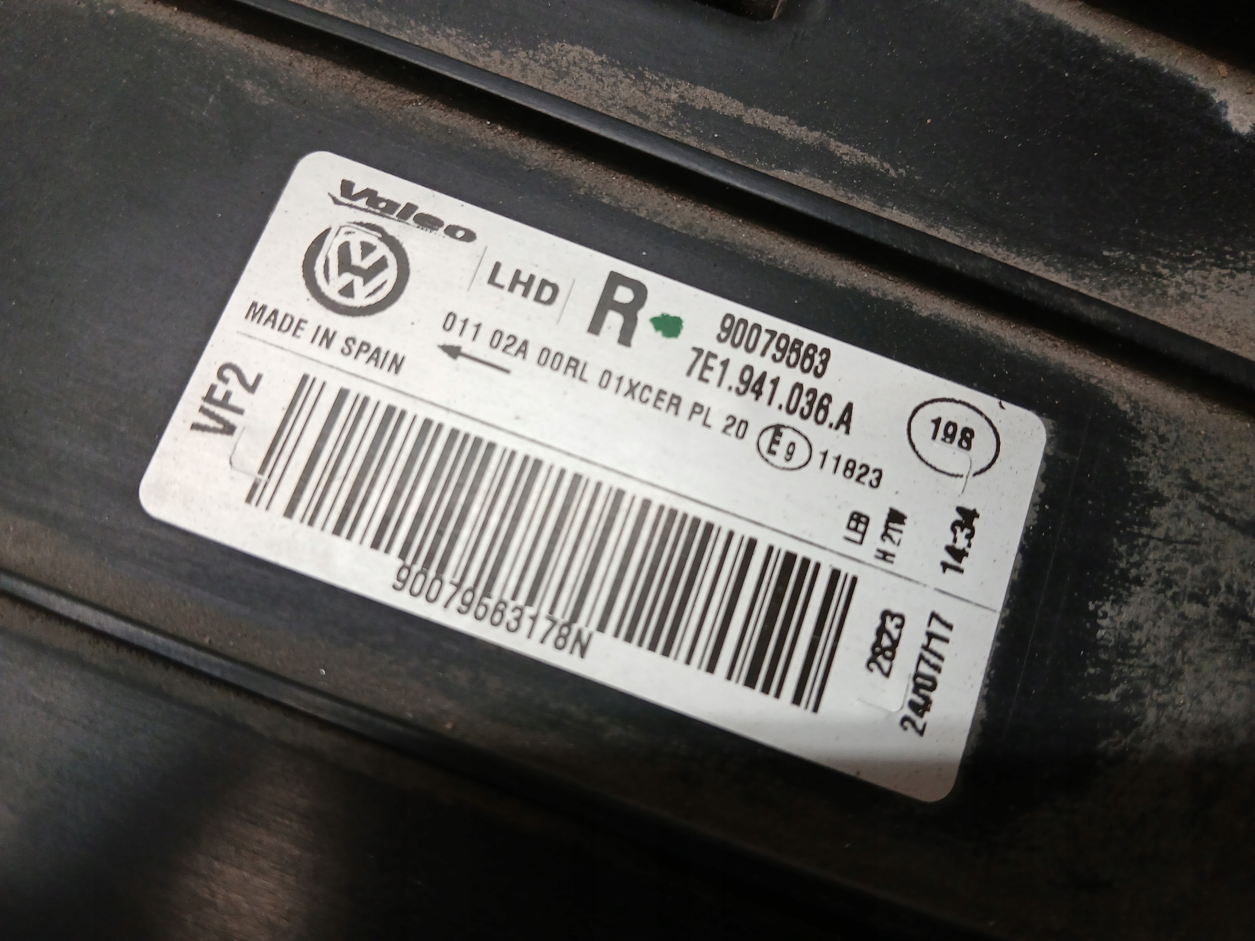 light front right VW T6 FULL LED 7E1941036A