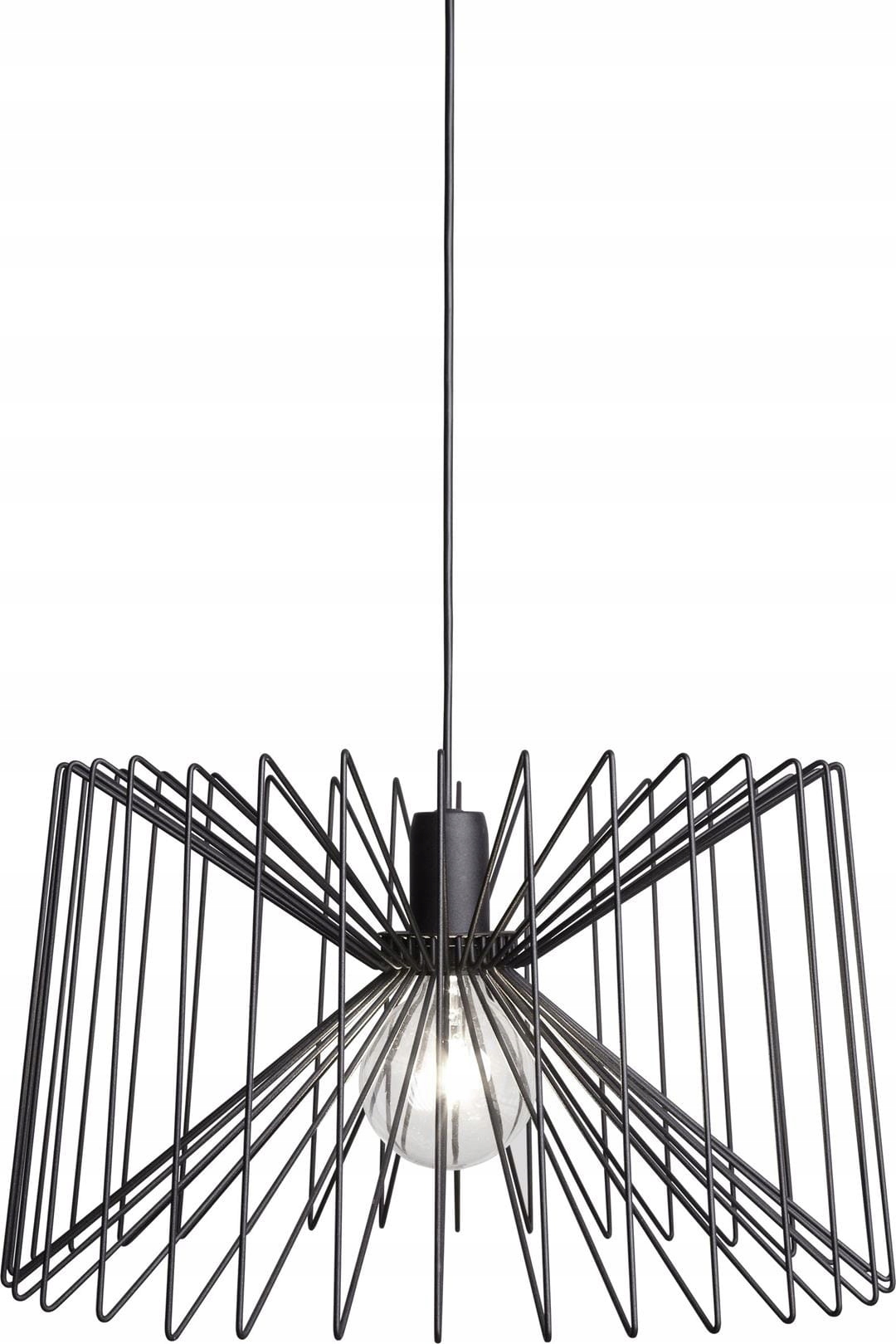 Nowodvorski Závěsná lampa Ness Černá Kovová E27 60W Nastavitelná