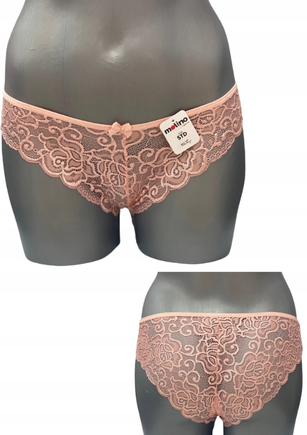 

Majtki damskie koronkowe różowe Molino standard
