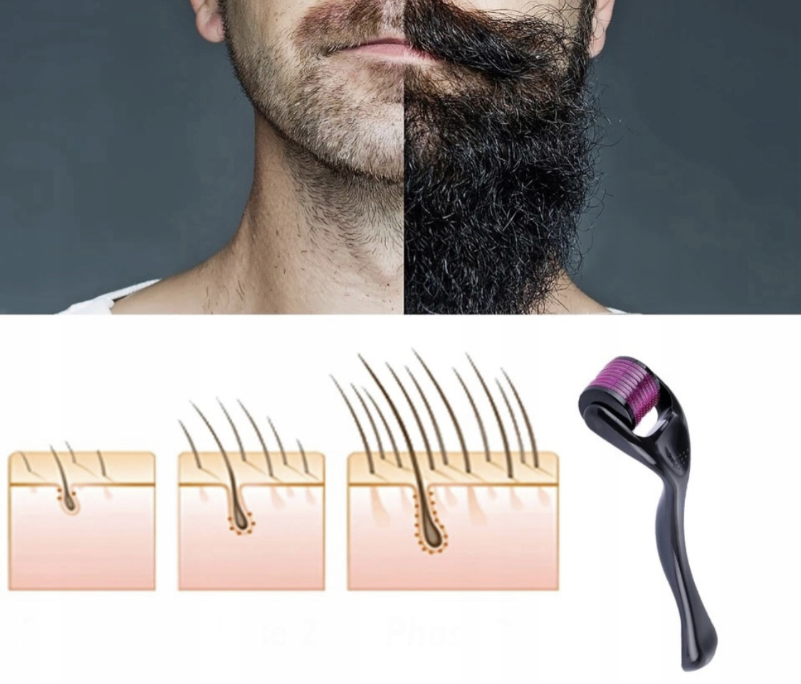 KARTACZ ROLLER NA POROST WŁOSÓW DO BRODY SZCZOTKA Marka inna marka
