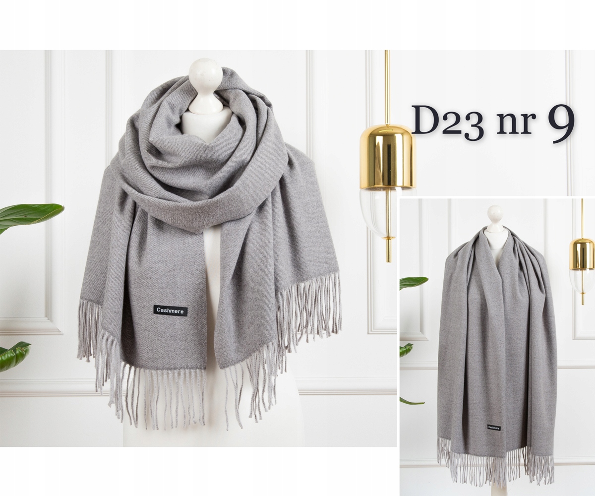 KASZMIROWY SZAL KLASYCZNY SZALIK CIEPŁY ELEGANCKI KASZMIR KOLORY Płeć kobieta