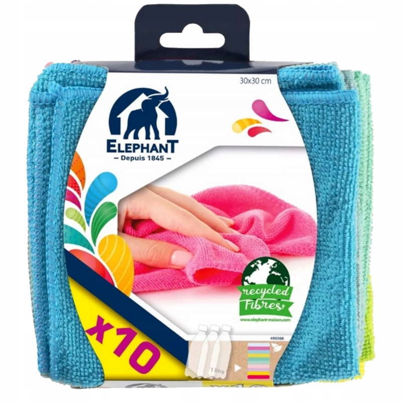 

Ściereczki z mikrofibry zestaw 10 sztuk Elephant