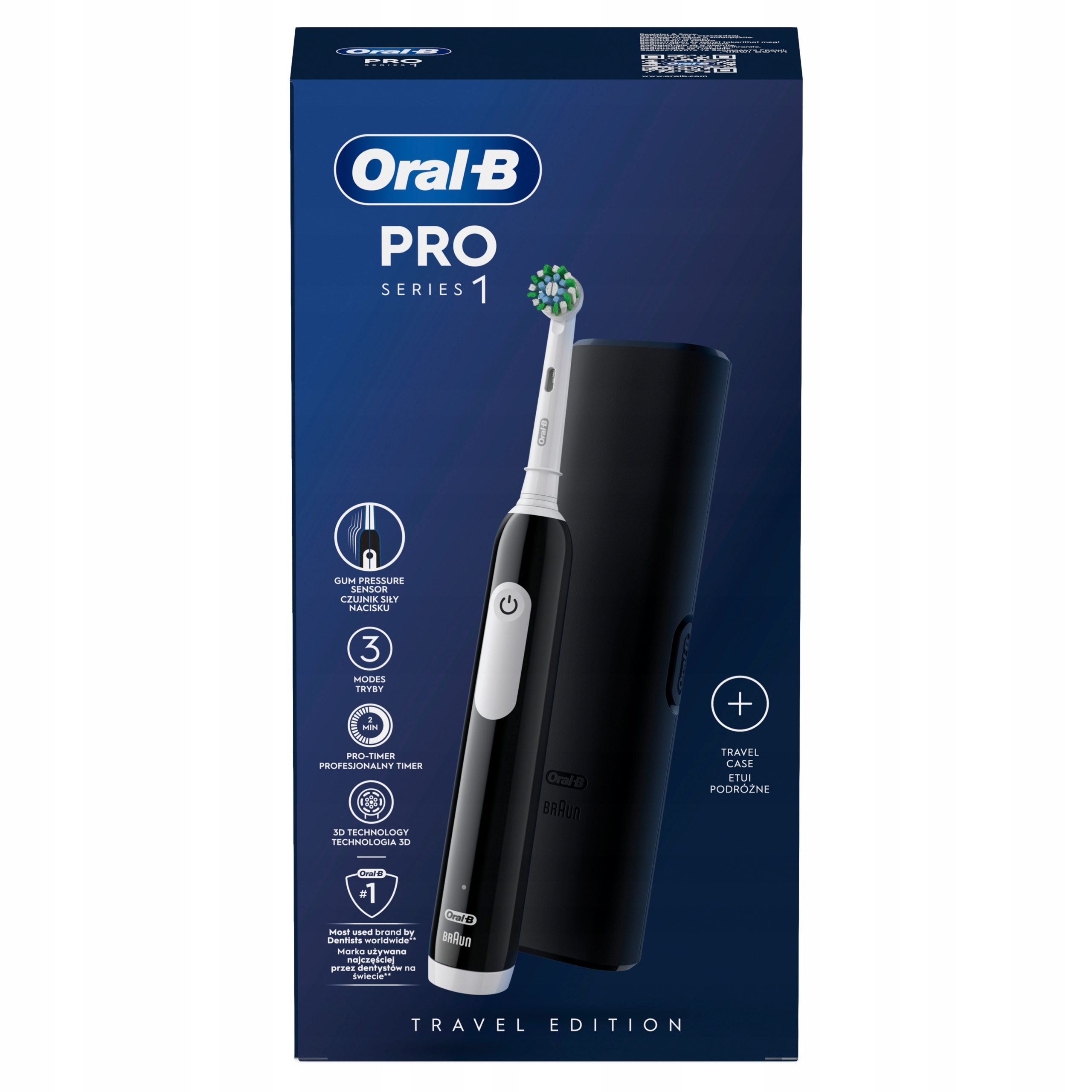 Oral-B Pro Series 1 szczoteczka elektryczna z etui, na Dzień Kobiet
