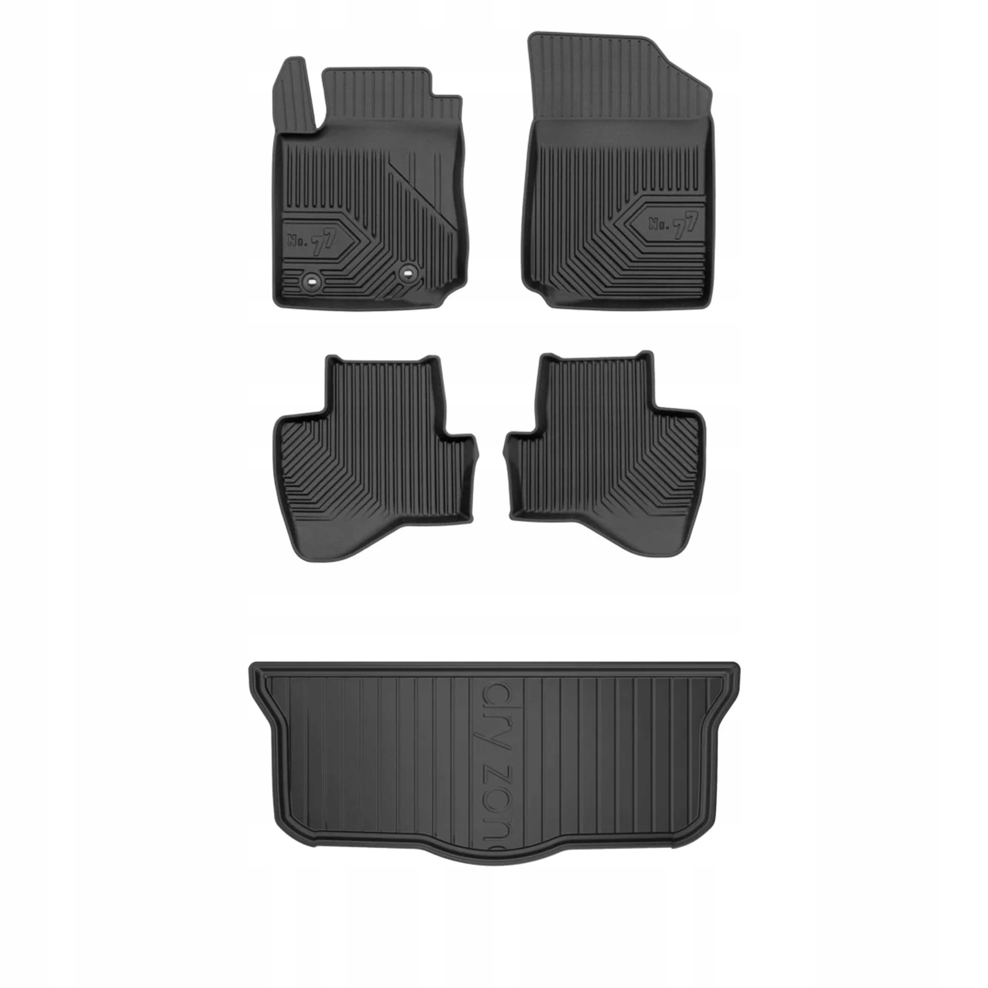 Gumová sada kobercov a rohoží Toyota Aygo II 2014-2022