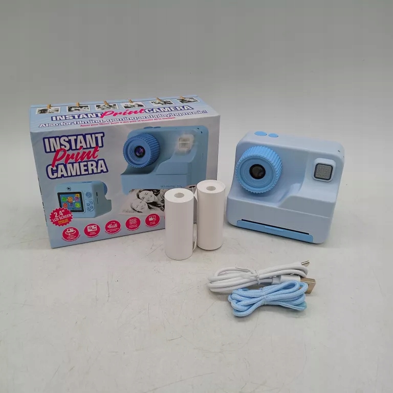 APARAT INSTANT PRINT CAMERA NIEBIESKI