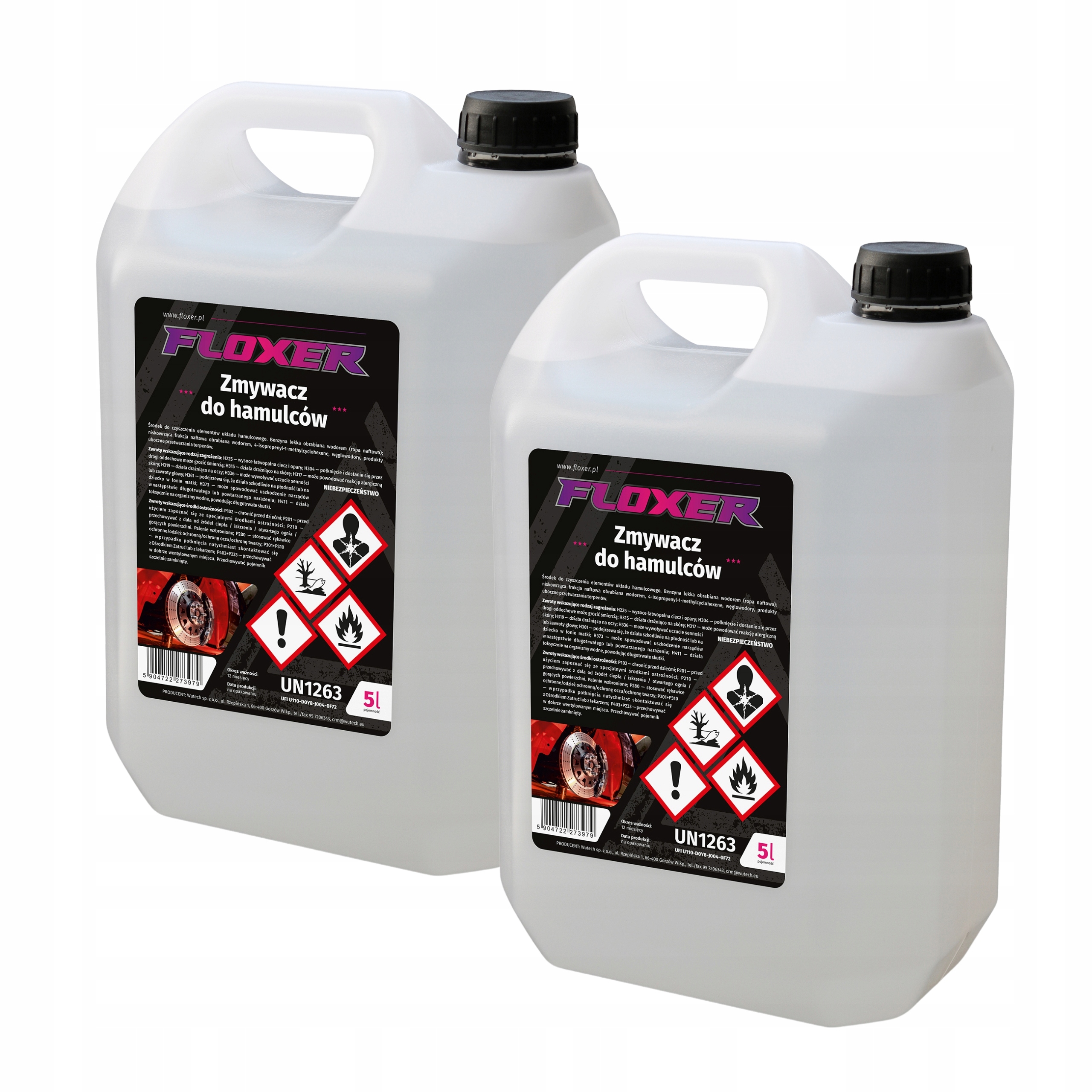 Zmywacz do Hamulców uniwersalny Floxer 10L Czyszczenie Tarcz i Klocków