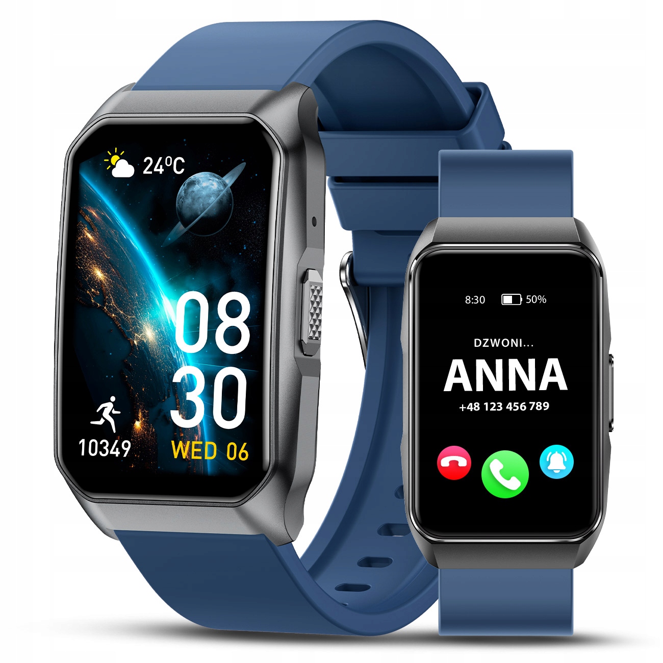 Smartband Náramek Menu Pl Upozornění na hovory Zdraví Sportovní chytré hodinky