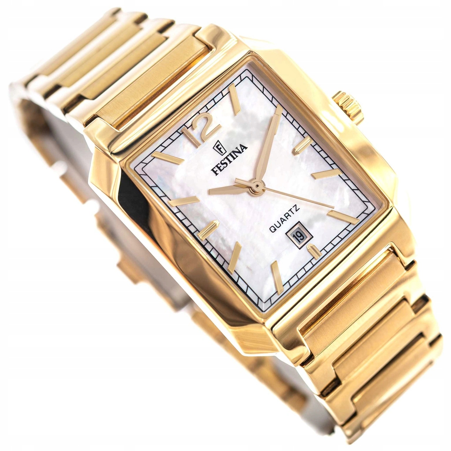 Dámské Hodinky Festina F20680/2 On The Square Zlaté Na Náramku