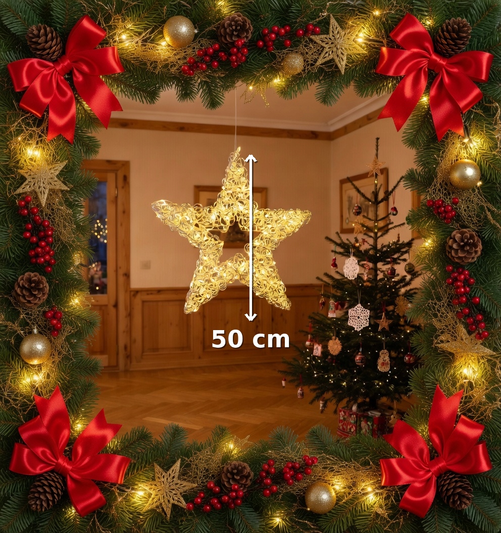 Świetlna Gwiazda RGB LED 50cm