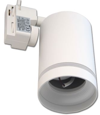 Reflektor szynowy z gniazdem GU10, RING 70mm biały